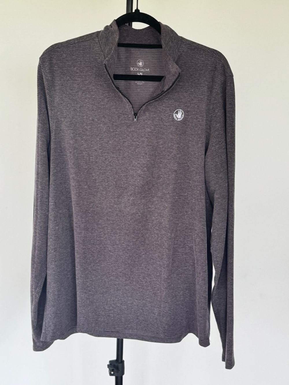 Body Glove Men’s Dark Gray Heather Quarter-Zip Pullover